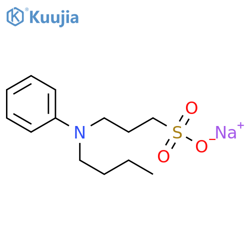 3-(N-Butylanilino)-1-propanesulfonic acid sodium salt structure