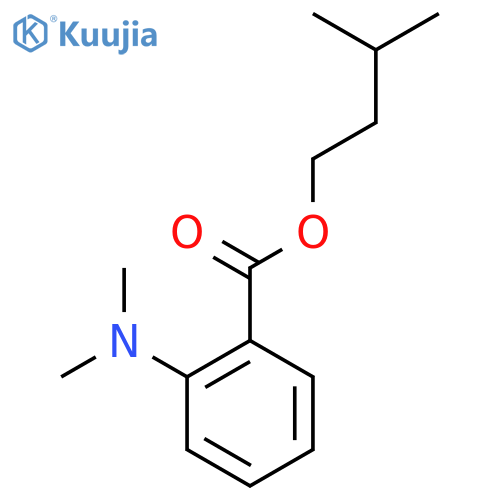 3-Methylbutyl 2-(dimethylamino)benzoate structure