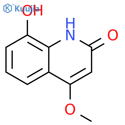 8-Hydroxy-4-methoxy-2(1H)-quinolinone structure