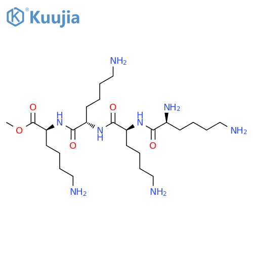 L-LYSINE, N2-[N2-(N2-L-LYSYL-L-LYSYL)-L-LYSYL]-, METHYL ESTER structure