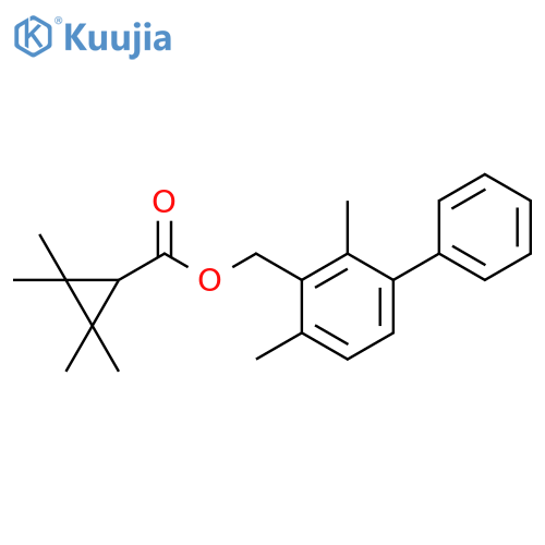 Cyclopropanecarboxylic acid, 2,2,3,3-tetramethyl-, (2,4-dimethyl[1,1'-biphenyl]-3-yl)methyl ester structure
