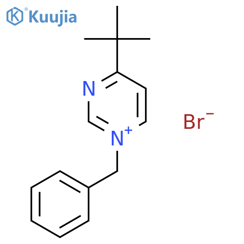 1-Benzyl-4-t-butylpyrimidinium bromide structure