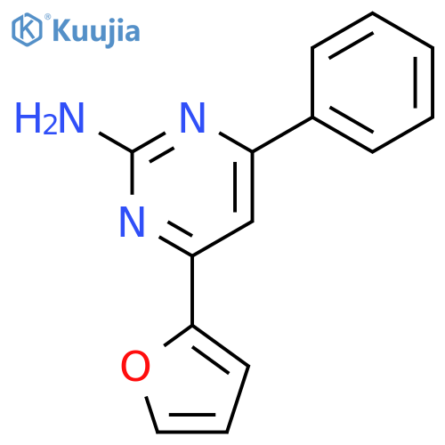 4-(Furan-2-yl)-6-phenylpyrimidin-2-amine structure