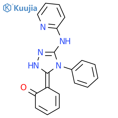 (6z)-6-[4-phenyl-5-(2-pyridinylamino)-2,4-dihydro-3h-1,2,4-triazo L-3-ylidene]-2,4-cyclohexadien-1-one structure