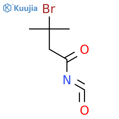 Butanoyl isocyanate, 3-bromo-3-methyl- structure