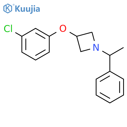 3-(3-Chlorophenoxy)-1-(1-phenylethyl)azetidine structure