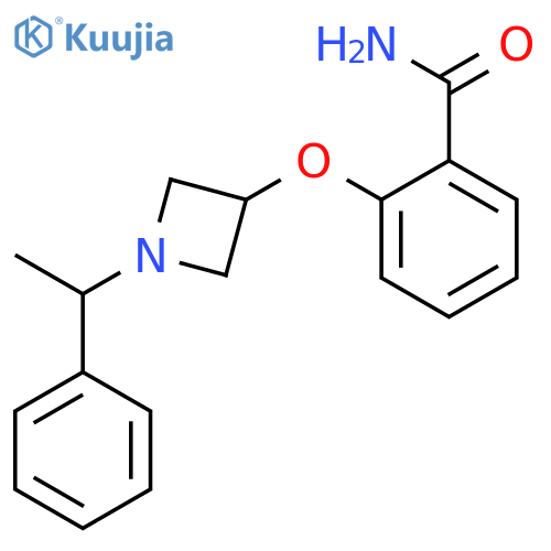 Benzamide, 2-[[1-(1-phenylethyl)-3-azetidinyl]oxy]- structure