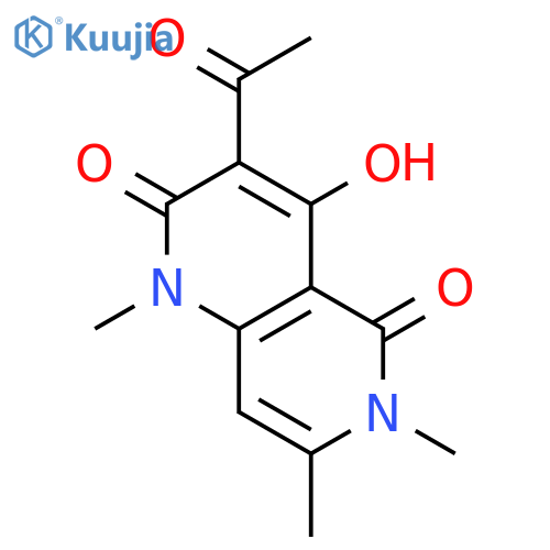 1,6-Naphthyridine-2,5(1H,6H)-dione, 3-acetyl-4-hydroxy-1,6,7-trimethyl- structure