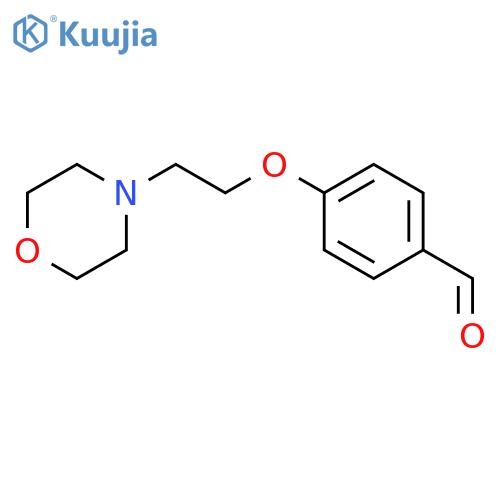 4-[2-(morpholin-4-yl)ethoxy]benzaldehyde structure