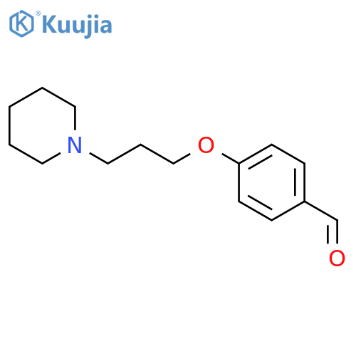 Benzaldehyde, 4-[3-(1-piperidinyl)propoxy]- structure