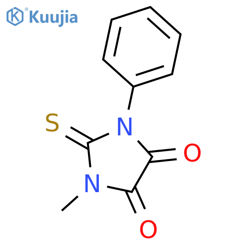 4,5-Imidazolidinedione, 1-methyl-3-phenyl-2-thioxo- structure