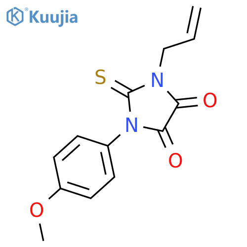 4,5-Imidazolidinedione, 1-(4-methoxyphenyl)-3-(2-propenyl)-2-thioxo- structure