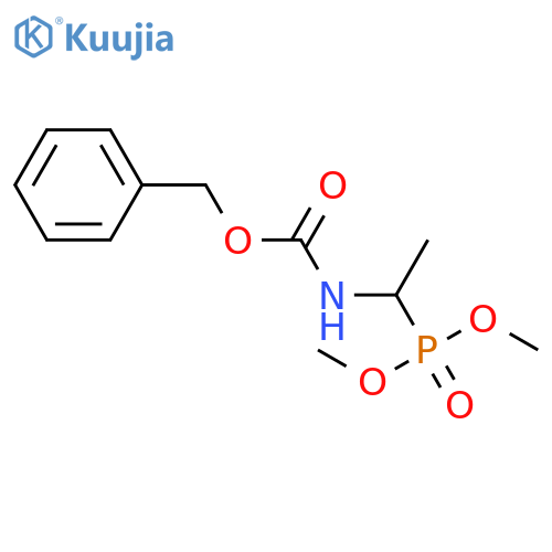 CARBAMIC ACID, [1-(DIMETHOXYPHOSPHINYL)ETHYL]-, PHENYLMETHYL ESTER structure