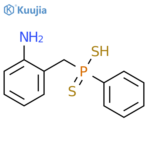 Phosphinodithioic acid, [(2-aminophenyl)methyl]phenyl- structure