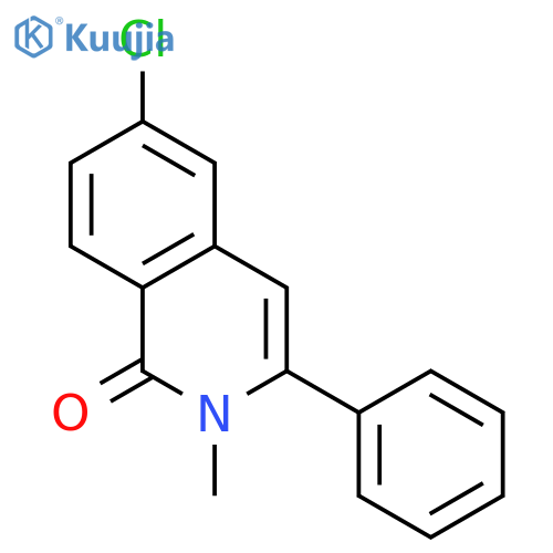 1(2H)-Isoquinolinone, 6-chloro-2-methyl-3-phenyl- structure