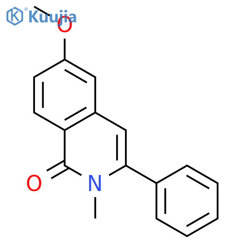 1(2H)-ISOQUINOLINONE, 6-METHOXY-2-METHYL-3-PHENYL- structure