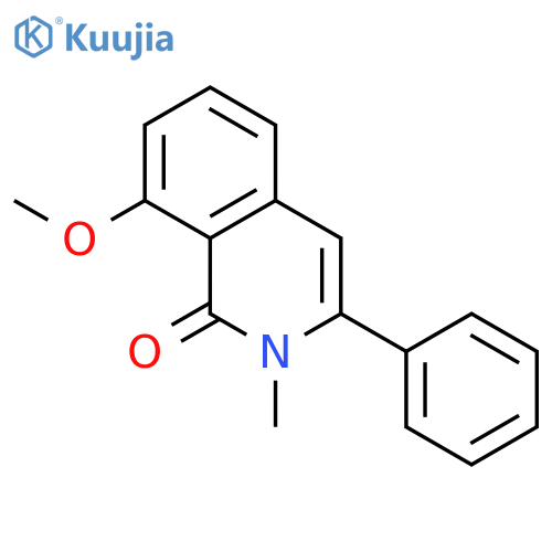 1(2H)-Isoquinolinone, 8-methoxy-2-methyl-3-phenyl- structure