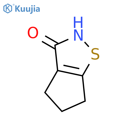 2H-Cyclopent[d]isothiazol-3(4H)-one, 5,6-dihydro- structure