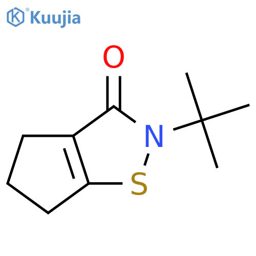 2H-CYCLOPENT[D]ISOTHIAZOL-3(4H)-ONE, 2-(1,1-DIMETHYLETHYL)-5,6-DIHYDRO- structure