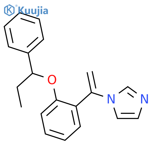 1H-IMIDAZOLE, 1-[1-[2-(1-PHENYLPROPOXY)PHENYL]ETHENYL]- structure