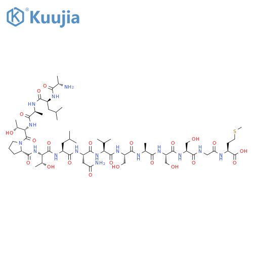 L-Methionine, L-alanyl-L-leucyl-L-alanyl-L-threonyl-L-prolyl-L-threonyl-L-leucyl-L-asparaginyl-L-valyl-L-seryl-L-alanyl-L-seryl-L-serylglycyl- (9CI) structure