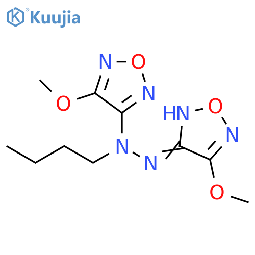 1,2,5-Oxadiazol-3(2H)-one, 4-methoxy-, butyl(4-methoxy-1,2,5-oxadiazol-3-yl)hydrazone (9CI) structure