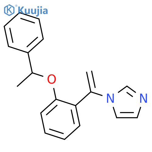 1H-IMIDAZOLE, 1-[1-[2-(1-PHENYLETHOXY)PHENYL]ETHENYL]- structure