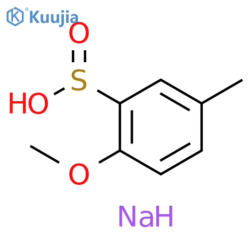 sodium 2-methoxy-5-methylbenzene-1-sulfinate structure
