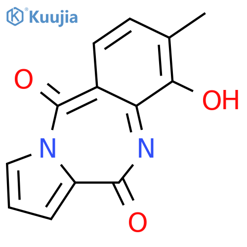 4-hydroxy-3-methyl-5H-pyrrolo[2,1-c][1,4]benzodiazepine-6,11-dione structure