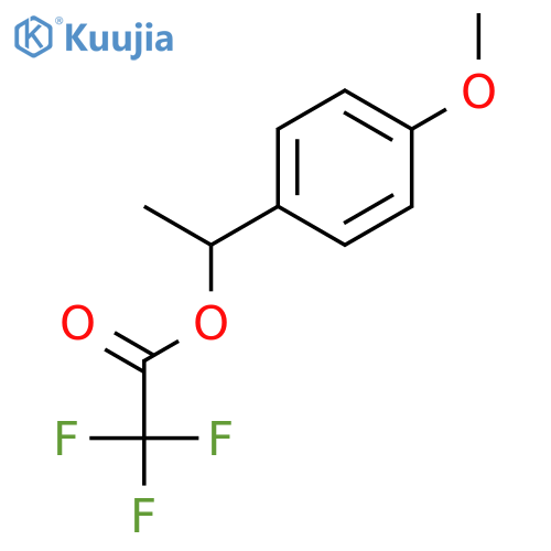1-(4-methoxyphenyl)ethyl 2,2,2-trifluoroacetate structure