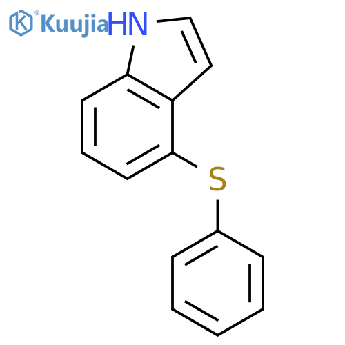 1H-INDOLE, 4-(PHENYLTHIO)- structure