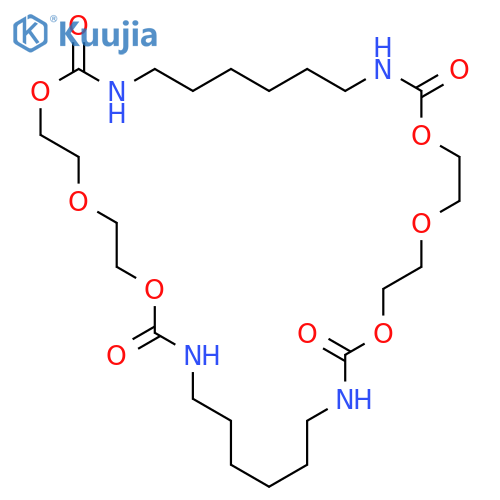 1,12,15,18,29,32-Hexaoxa-3,10,20,27-tetraazacyclotetratriacontane-2,11,19,28-tetrone structure