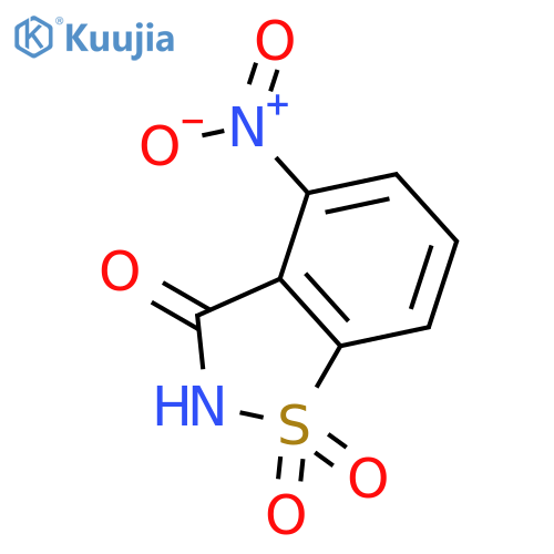 1,2-Benzisothiazol-3(2H)-one, 4-nitro-, 1,1-dioxide structure