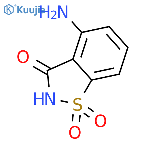 1,2-BENZISOTHIAZOL-3(2H)-ONE, 4-AMINO-, 1,1-DIOXIDE structure