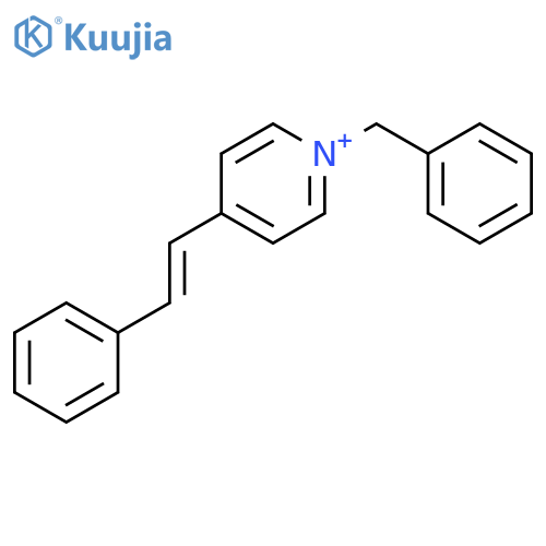 Pyridinium, 4-(2-phenylethenyl)-1-(phenylmethyl)- structure