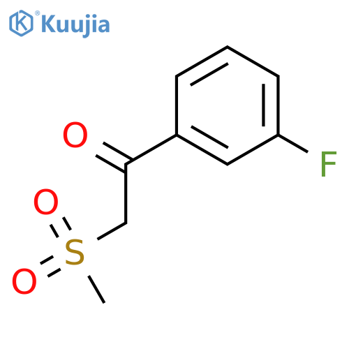1-(3-Fluorophenyl)-2-methylsulfonylethanone structure