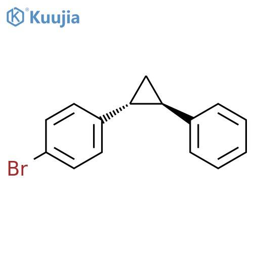 Benzene, 1-bromo-4-(2-phenylcyclopropyl)-, trans- structure