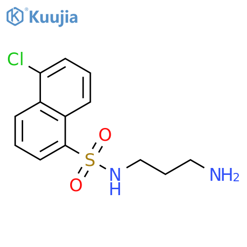 1-Naphthalenesulfonamide, N-(3-aminopropyl)-5-chloro- structure