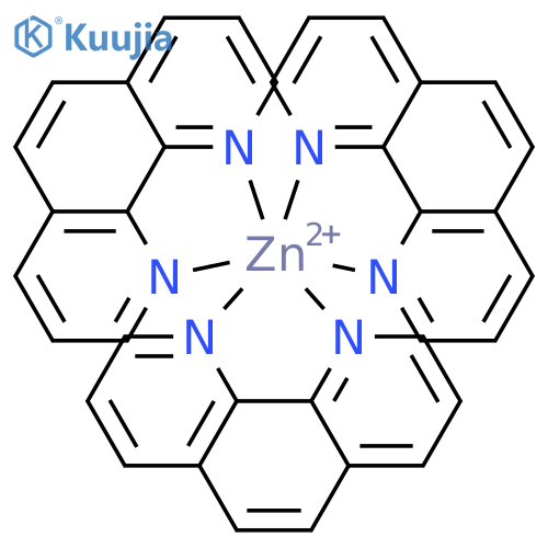 Zinc(2+), tris(1,10-phenanthroline-κN1,κN10)-, (OC-6-11-Δ)- structure