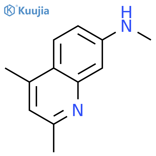 7-Quinolinamine, N,2,4-trimethyl- structure