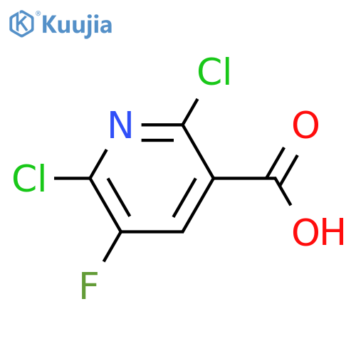 2,6-Dichloro-5-fluoronicotinic acid structure