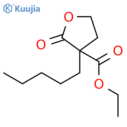 Ethyl 2-oxo-3-pentyloxolane-3-carboxylate structure