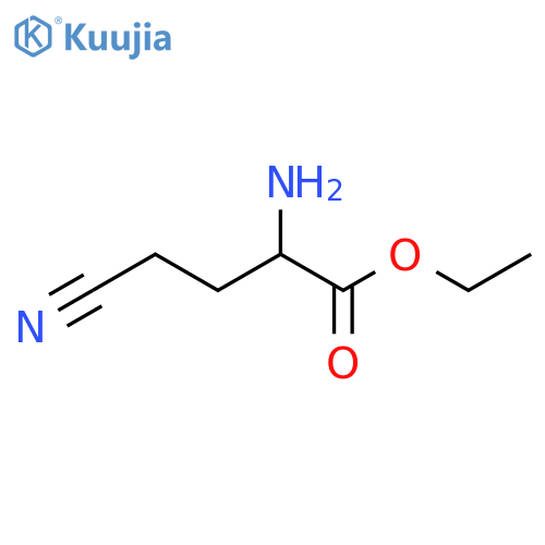 ethyl 2-amino-4-cyanobutanoate structure