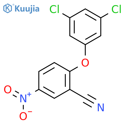 2-(3,5-dichlorophenoxy)-5-nitrobenzonitrile structure