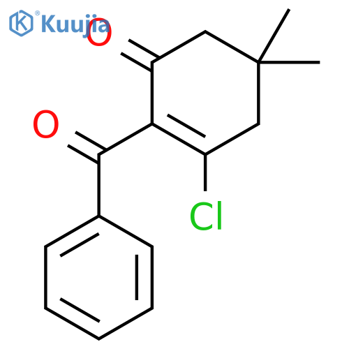 2-CYCLOHEXEN-1-ONE, 2-BENZOYL-3-CHLORO-5,5-DIMETHYL- structure