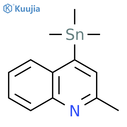 Quinoline, 2-methyl-4-(trimethylstannyl)- structure