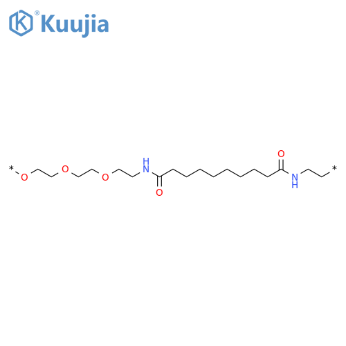 Poly[oxy-1,2-ethanediyloxy-1,2-ethanediyloxy-1,2-ethanediylimino(1,10-dioxo-1,10-decanediyl)imino-1,2-ethanediyl] structure