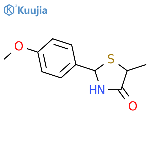 4-Thiazolidinone,2-(4-methoxyphenyl)-5-methyl- structure