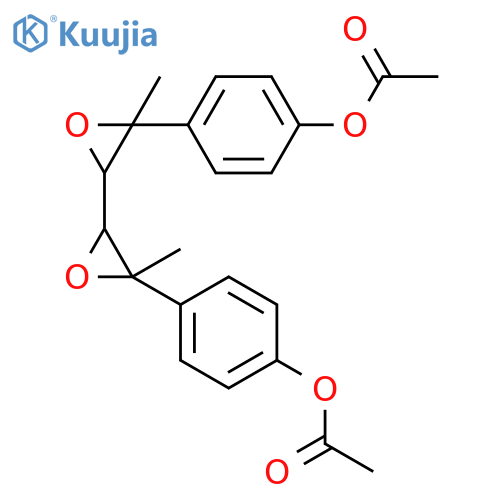 Iditol,3,4-bis-C-[4-(acetyloxy)phenyl]-2,3:4,5-dianhydro-1,6-dideoxy- (9CI) structure