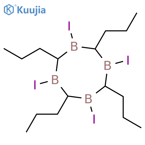1,3,5,7-Tetraborocane, 1,3,5,7-tetraiodo-2,4,6,8-tetrapropyl- structure